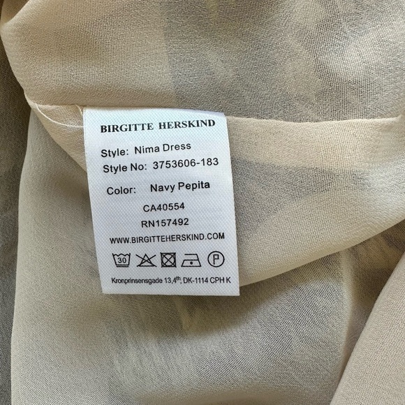 Birgitte Herskind Houndstooth Longsleeve Midi Dress - Picture 10 of 11